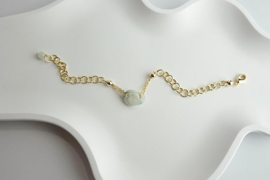 Interlinked Jade Bracelet (White Jade)