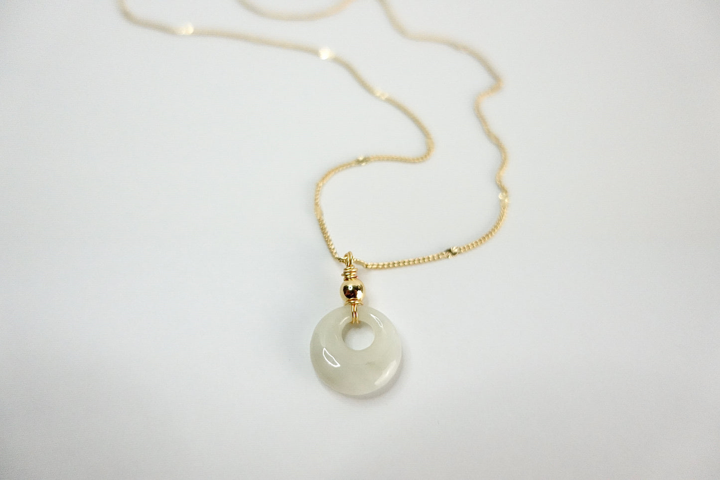 Drift halo necklace (mirror chain)