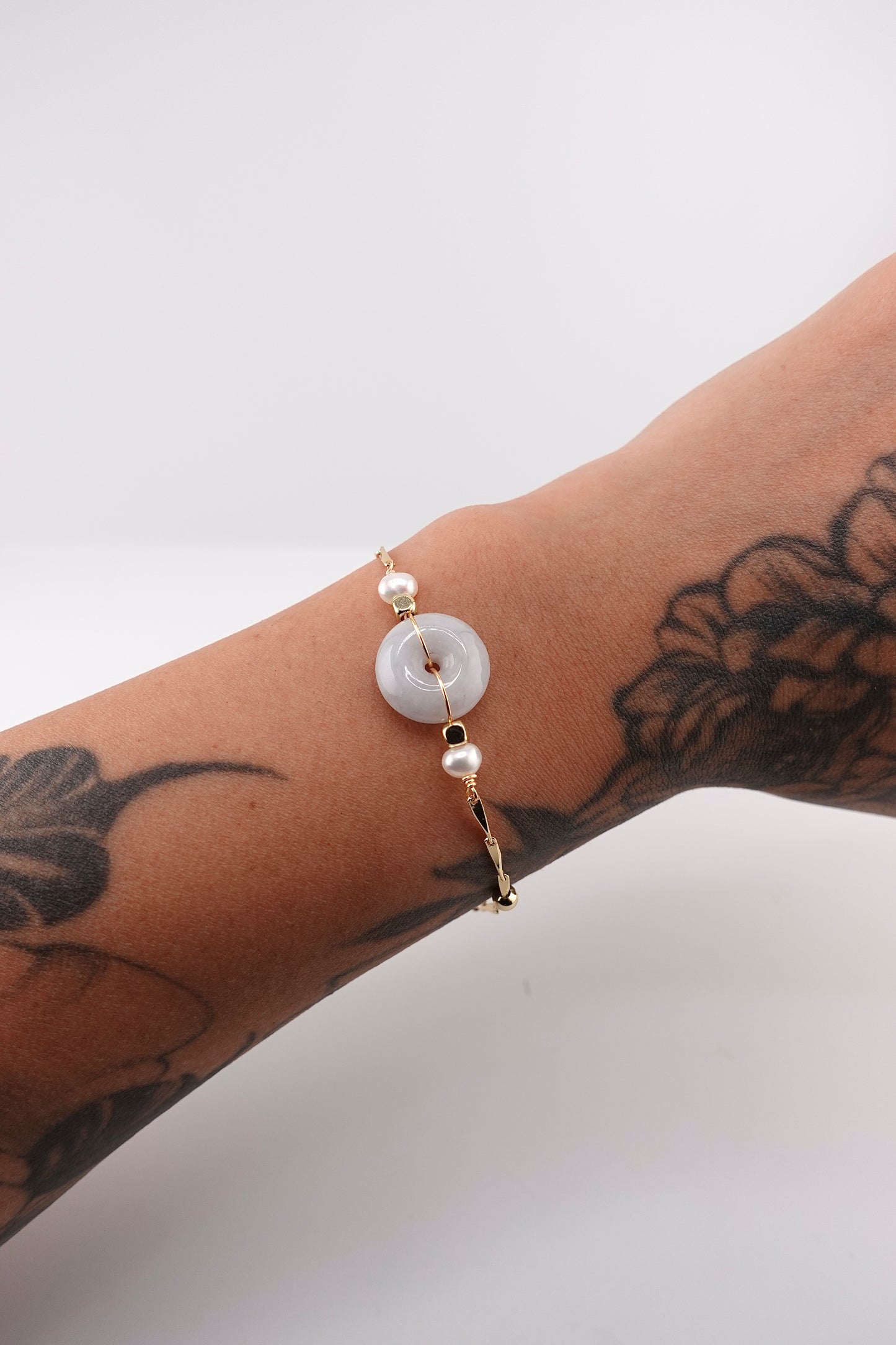 Jade donut bracelet