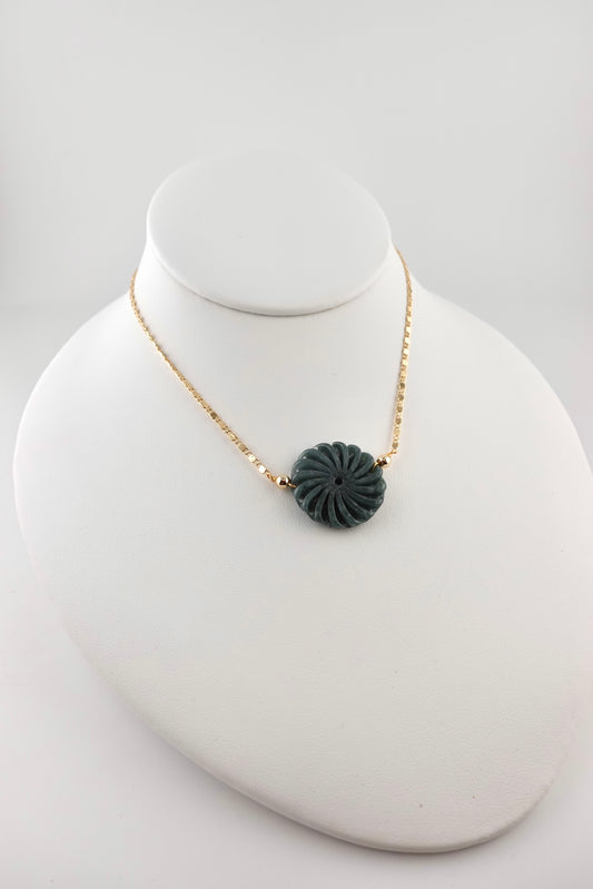 Jade blossom necklace