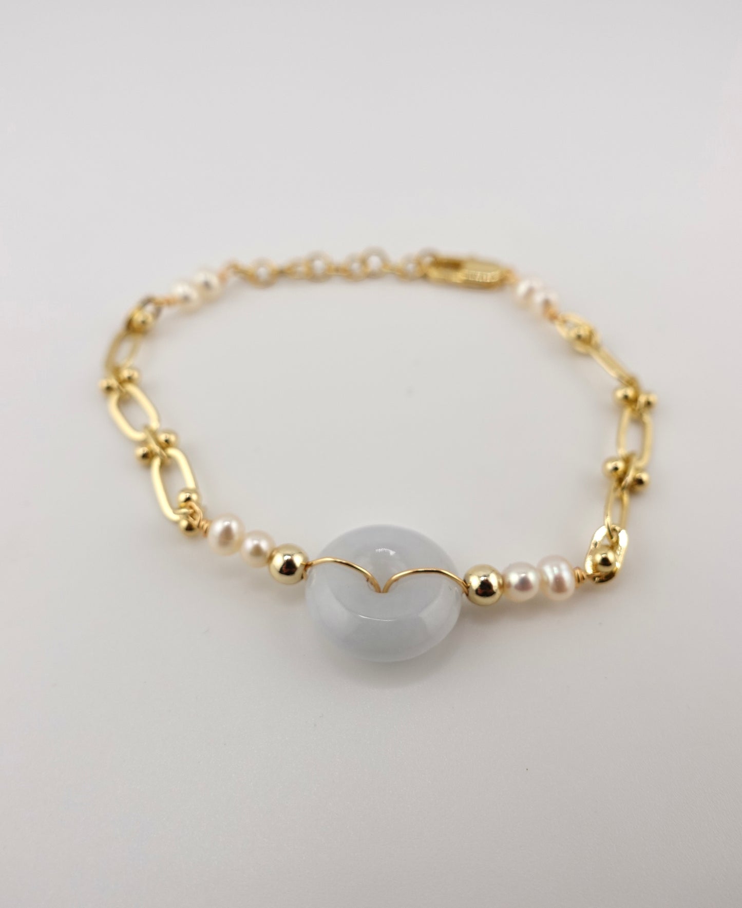 Jade donut bracelet