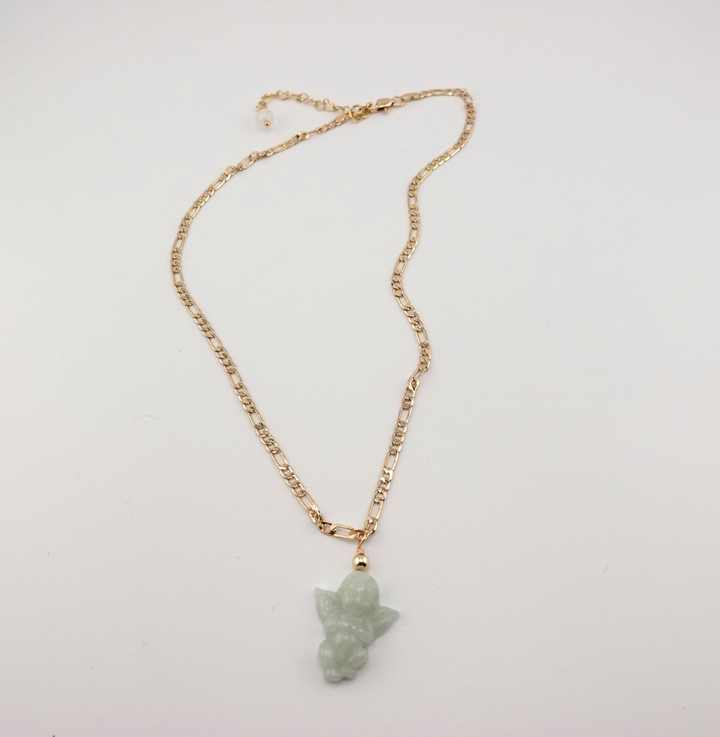 Jade Cherub necklace