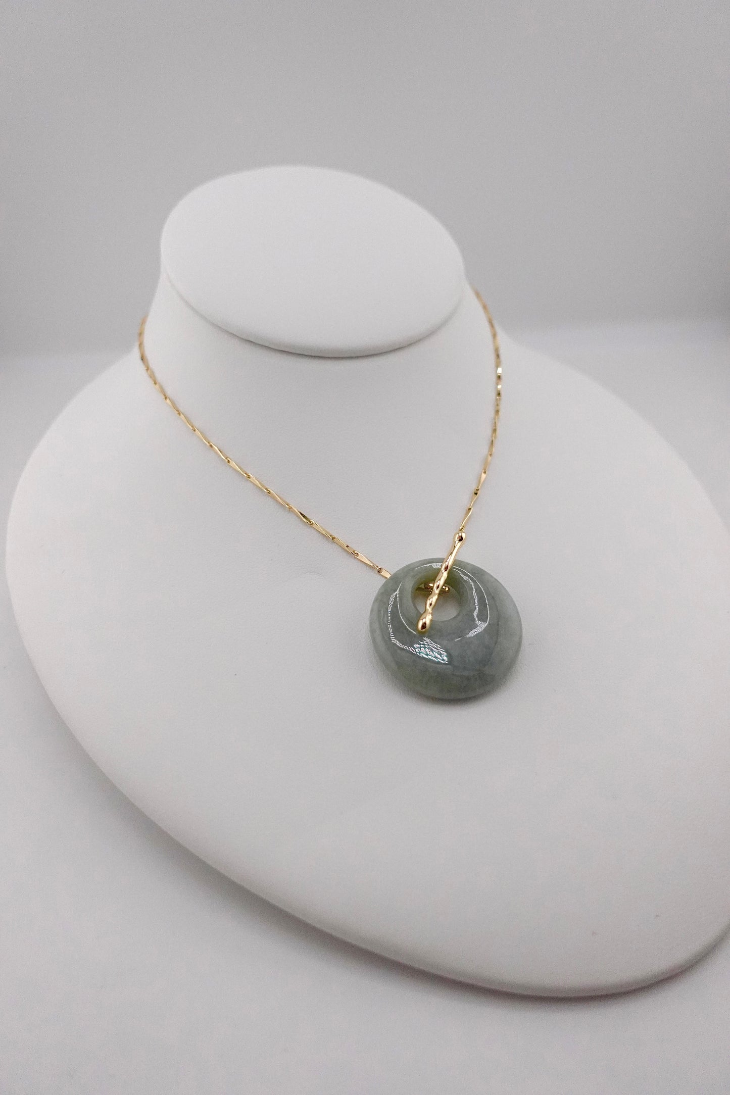 Jade toggle necklace