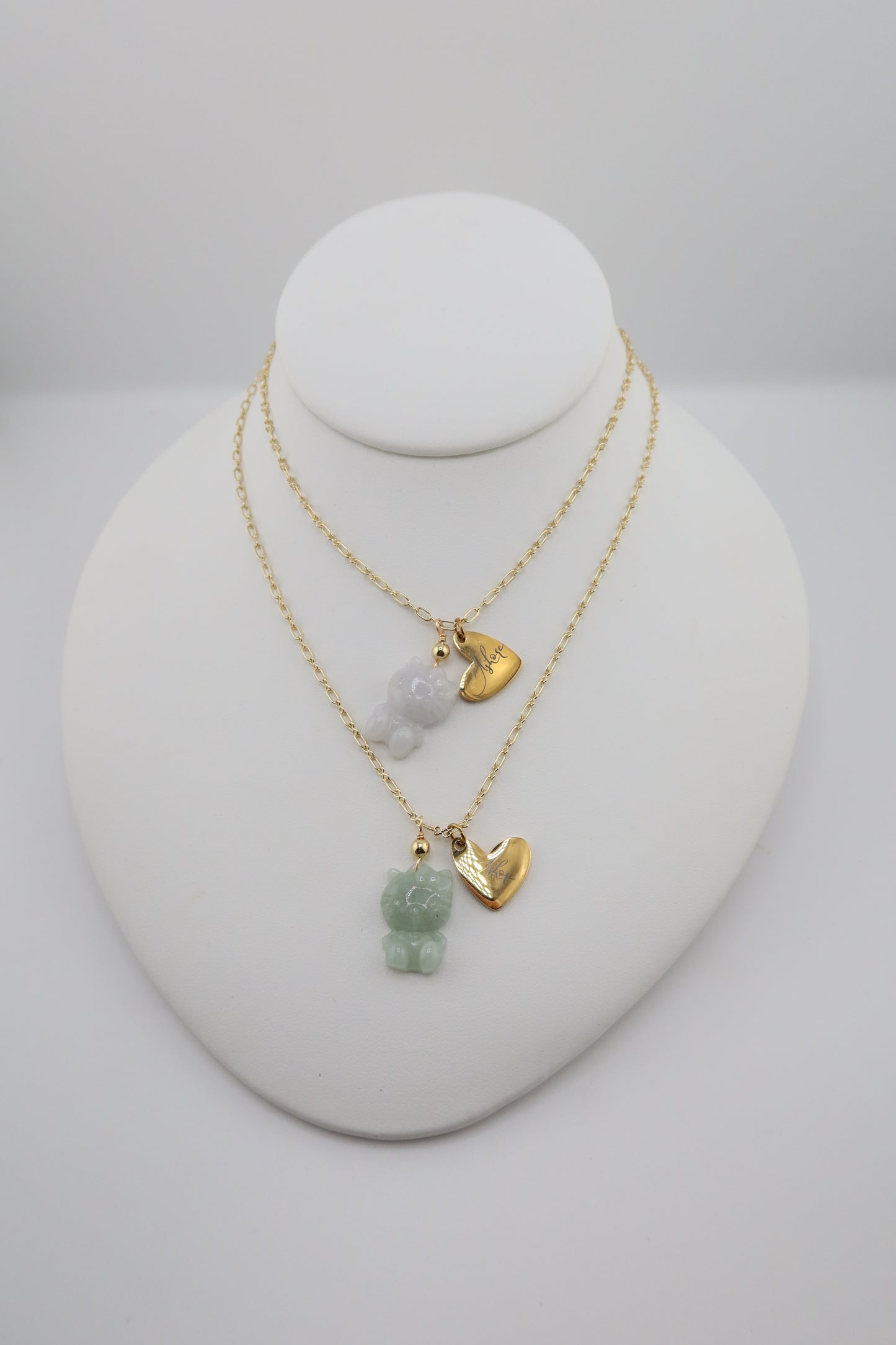 Hello Kitty x ASHORE jade necklace