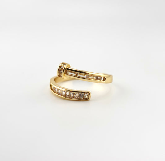 Wrapped nail ring
