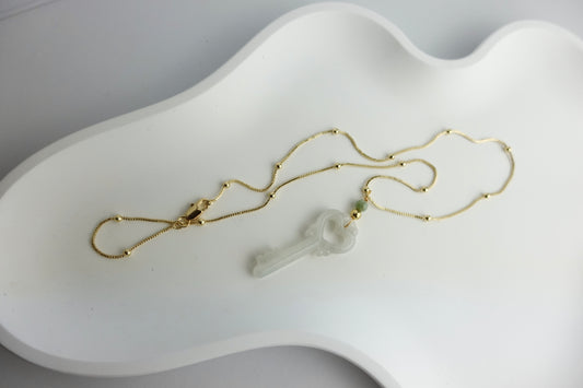 Jade Key Necklace