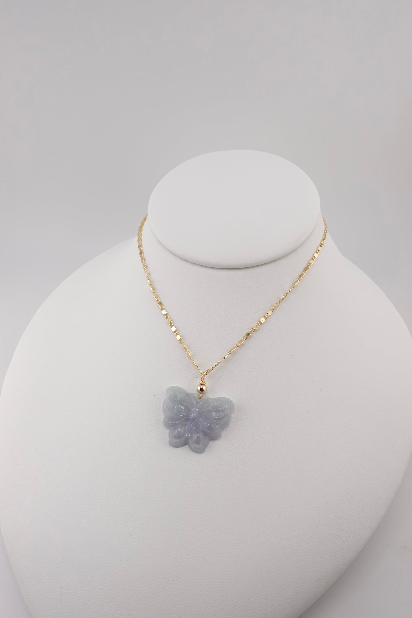 Jade butterfly necklace