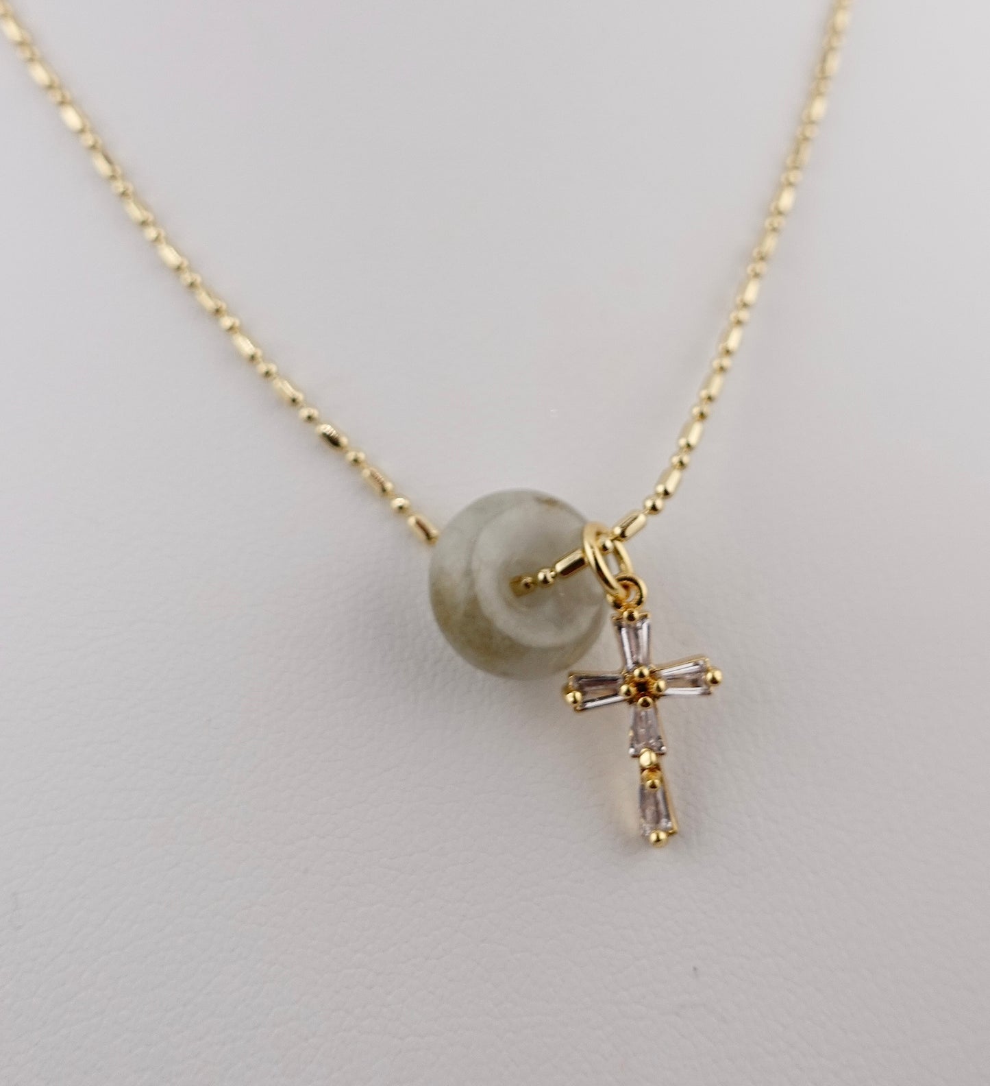 Mini donut charm necklace