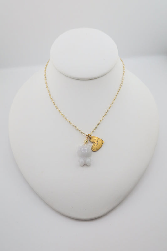 Hello Kitty x ASHORE jade necklace