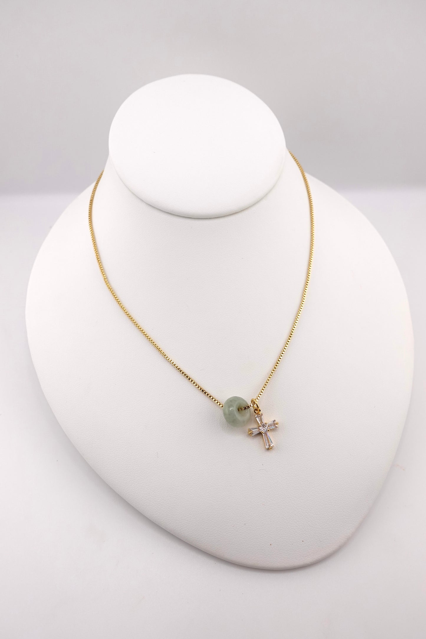 Mini donut charm necklace