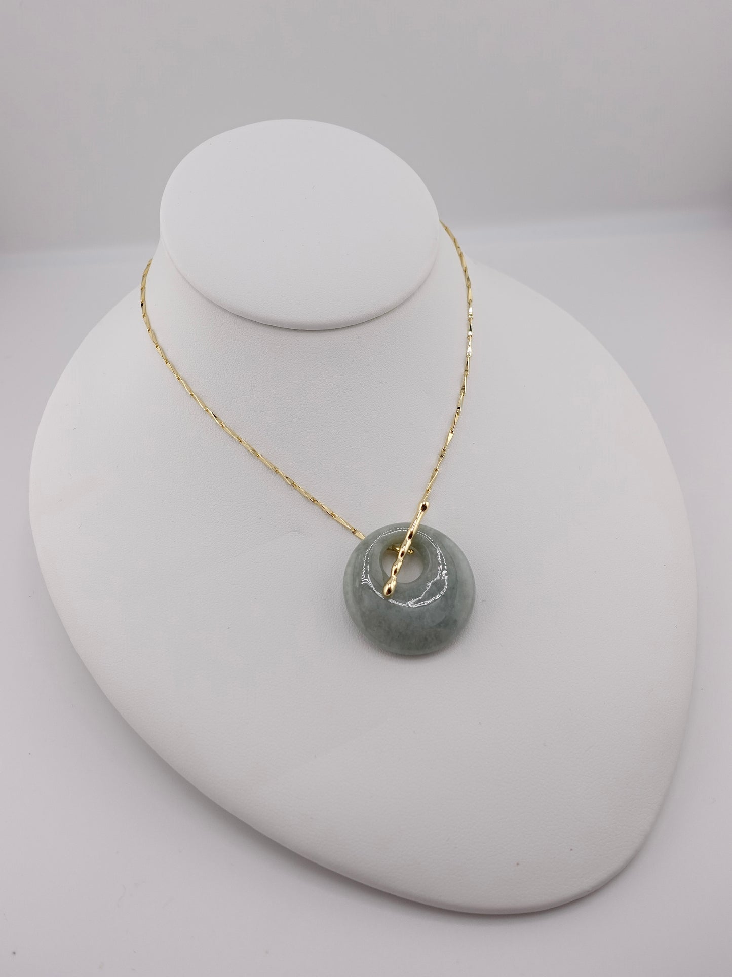 Jade toggle necklace