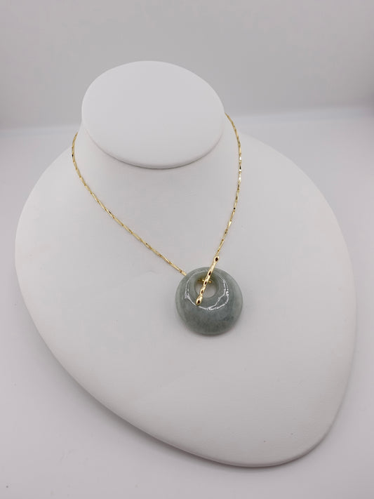 Jade toggle necklace