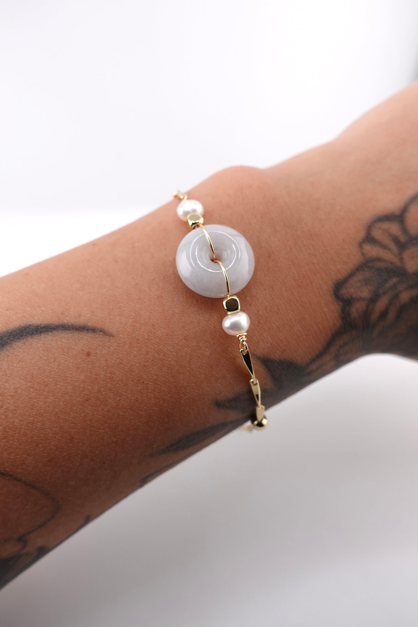 Jade donut bracelet