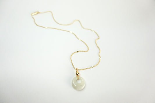 Drift halo necklace (mirror chain)