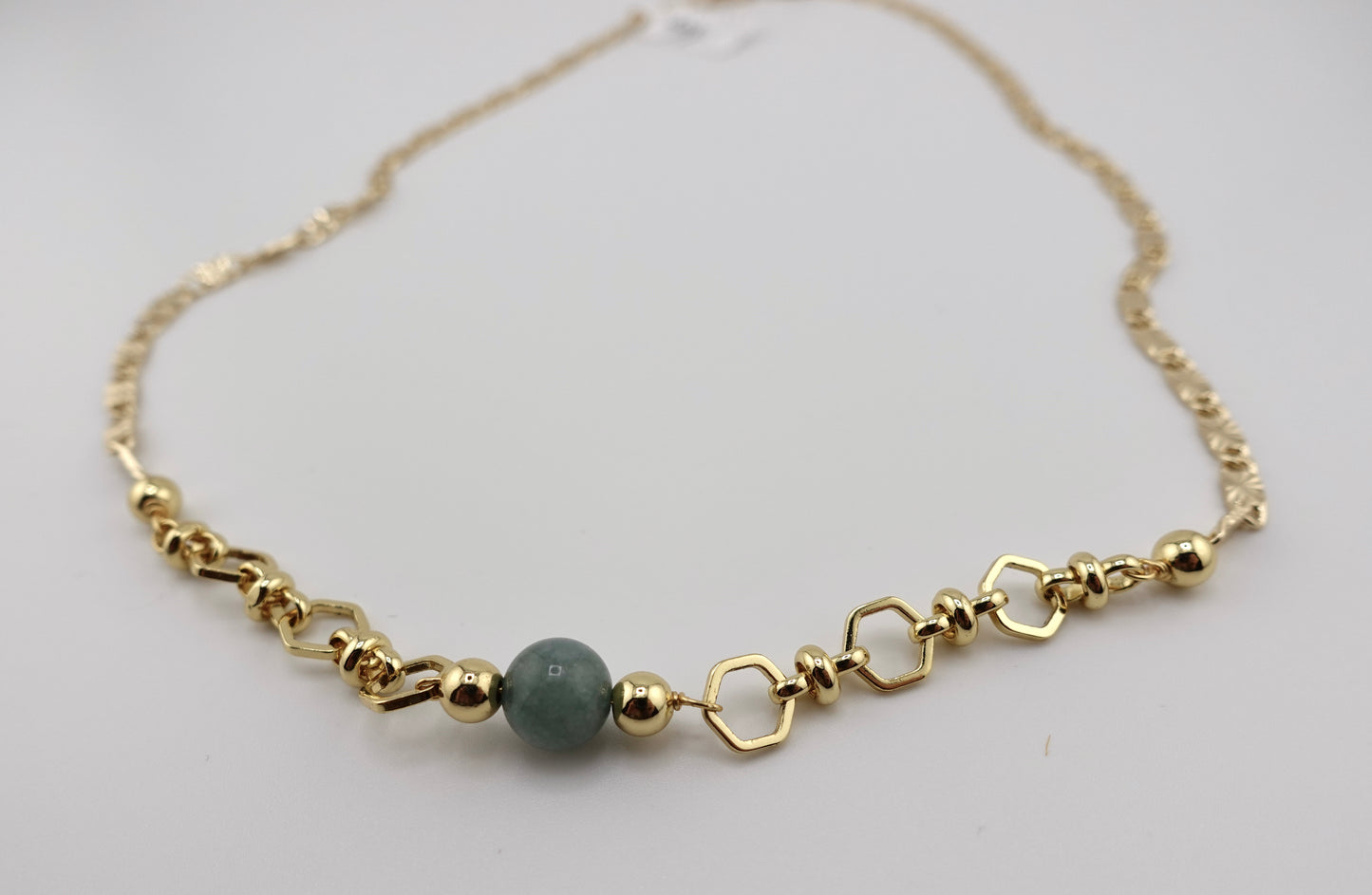 Jade orb necklace