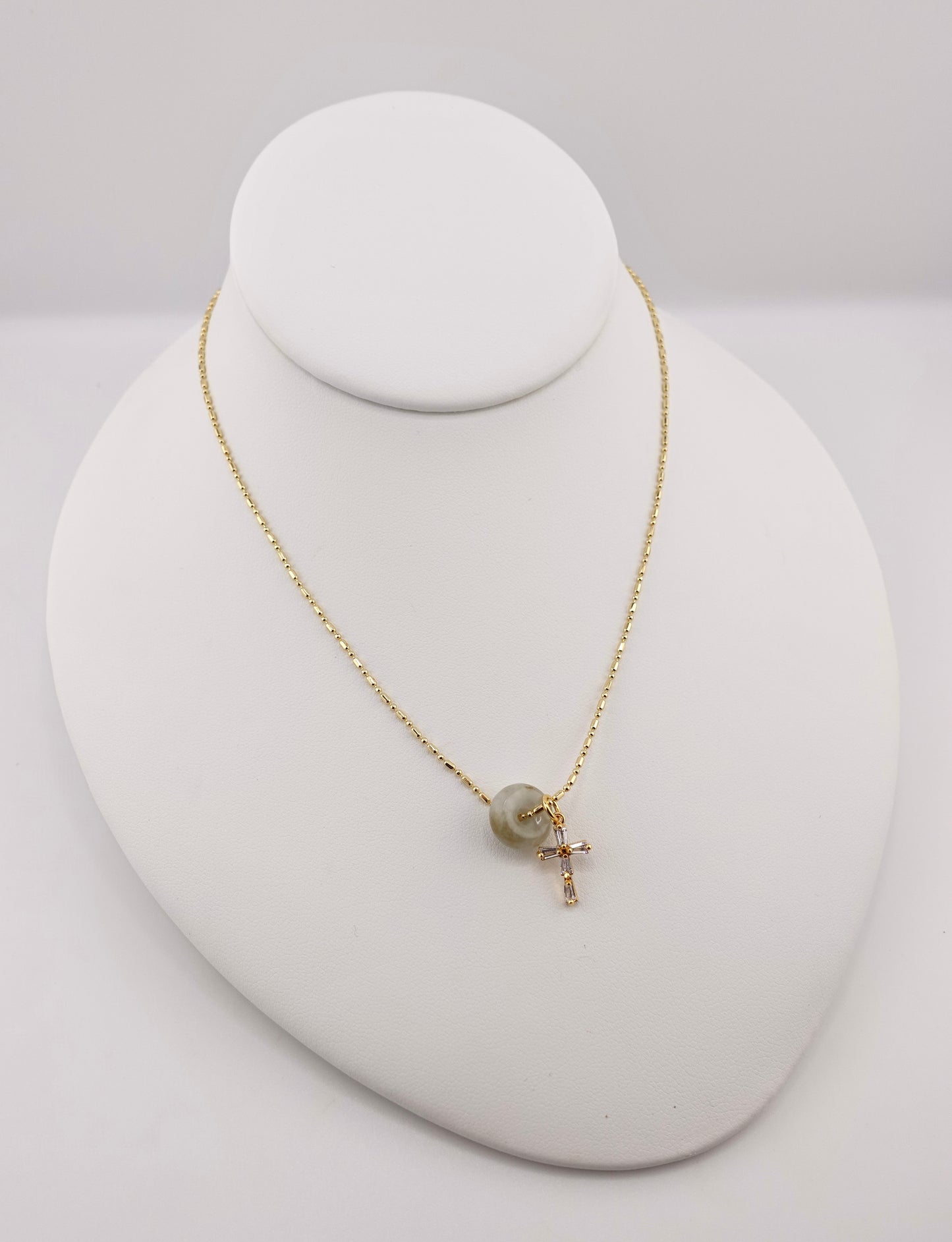 Mini donut charm necklace