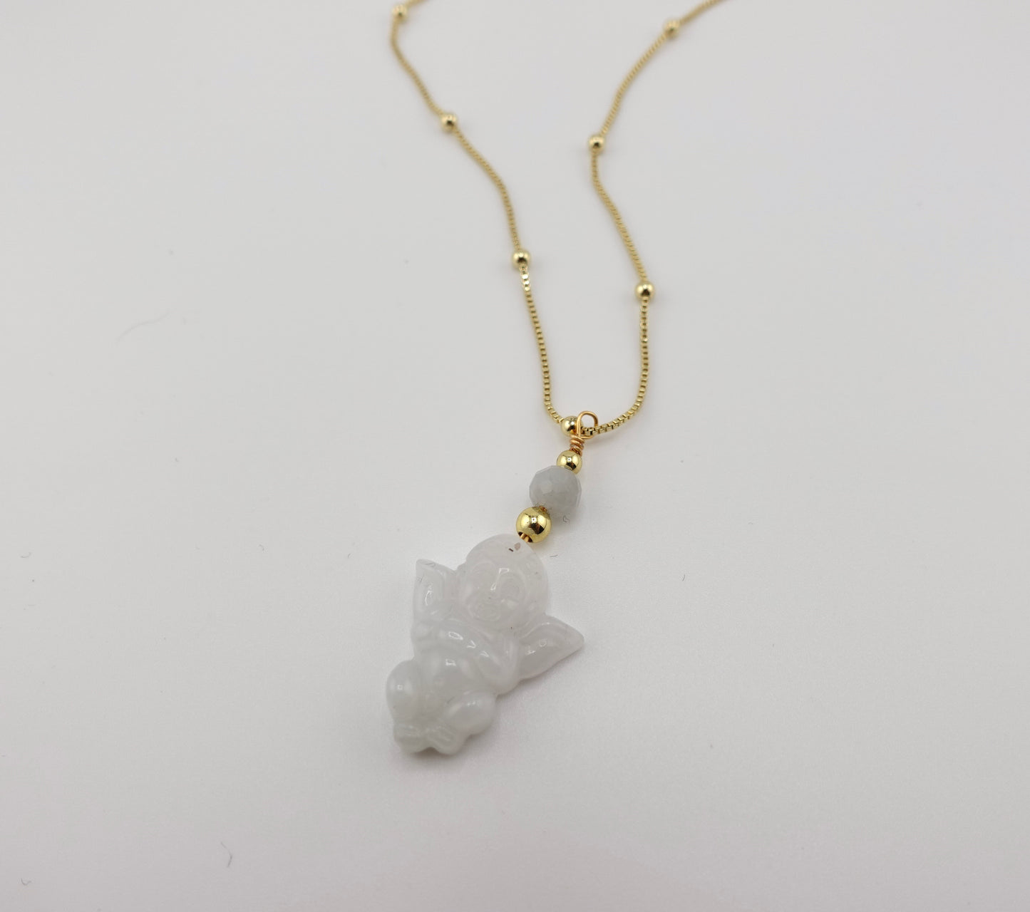 Jade Cherub necklace