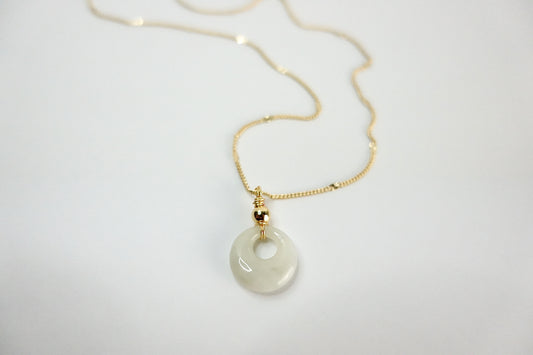 Drift halo necklace (mirror chain)