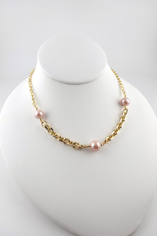 Blush Link Necklace