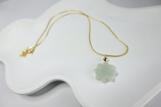 Filipino sun necklace (light green)