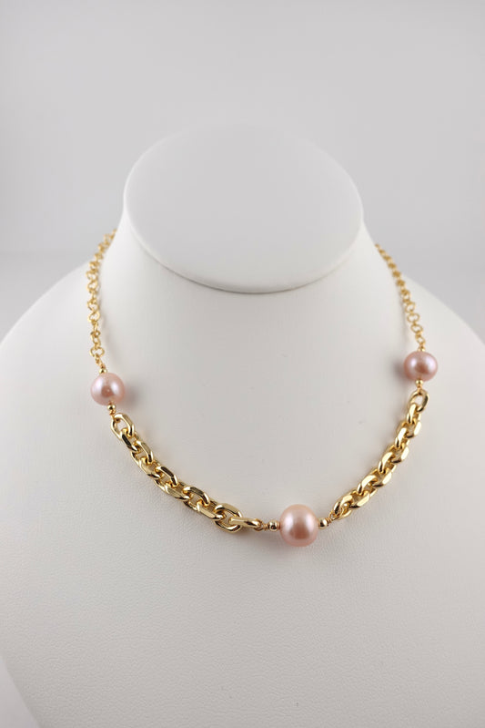 Blush Link Necklace