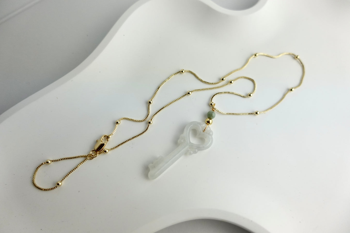 Jade Key Necklace