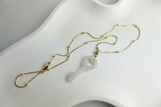 Jade Key Necklace