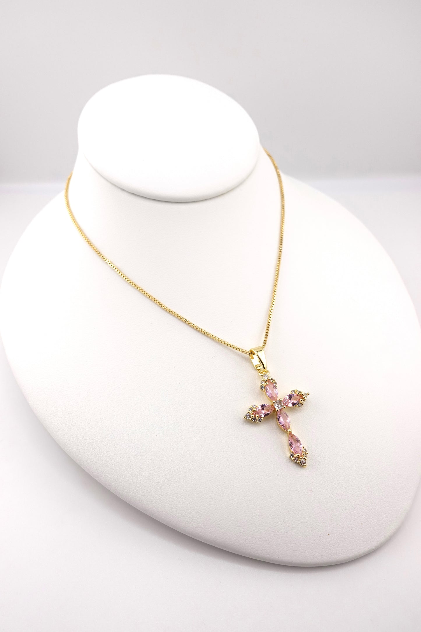 Pink cross stacker