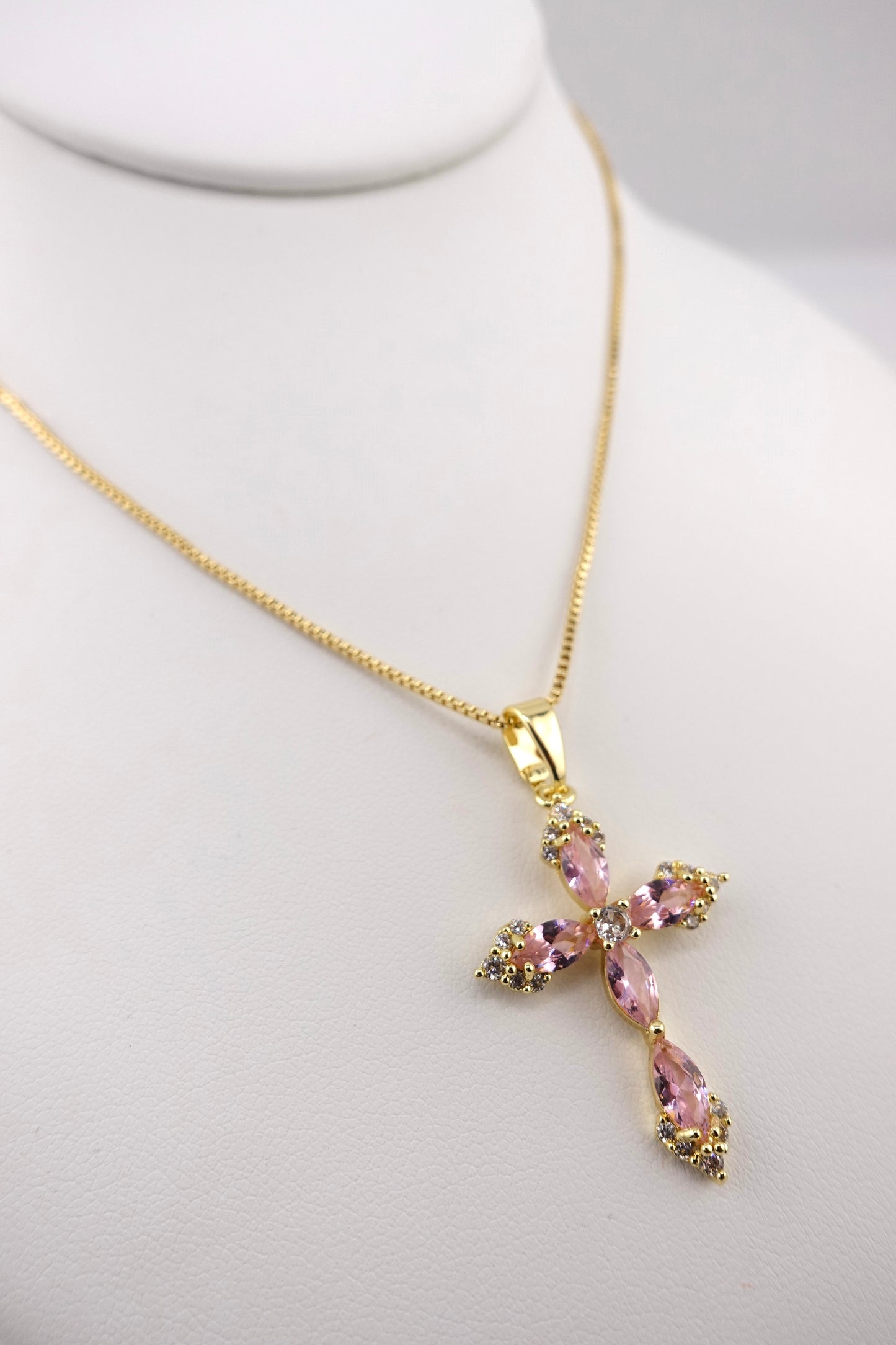 Pink cross stacker