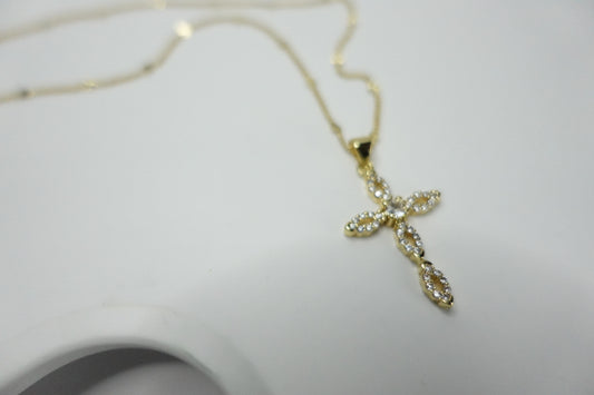 Cross stacker necklace