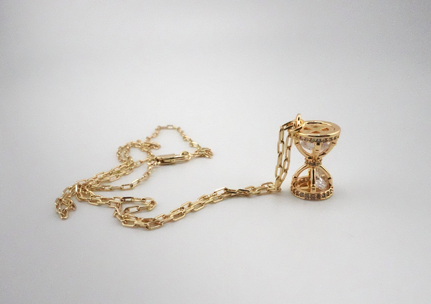 Hourglass stacker necklace