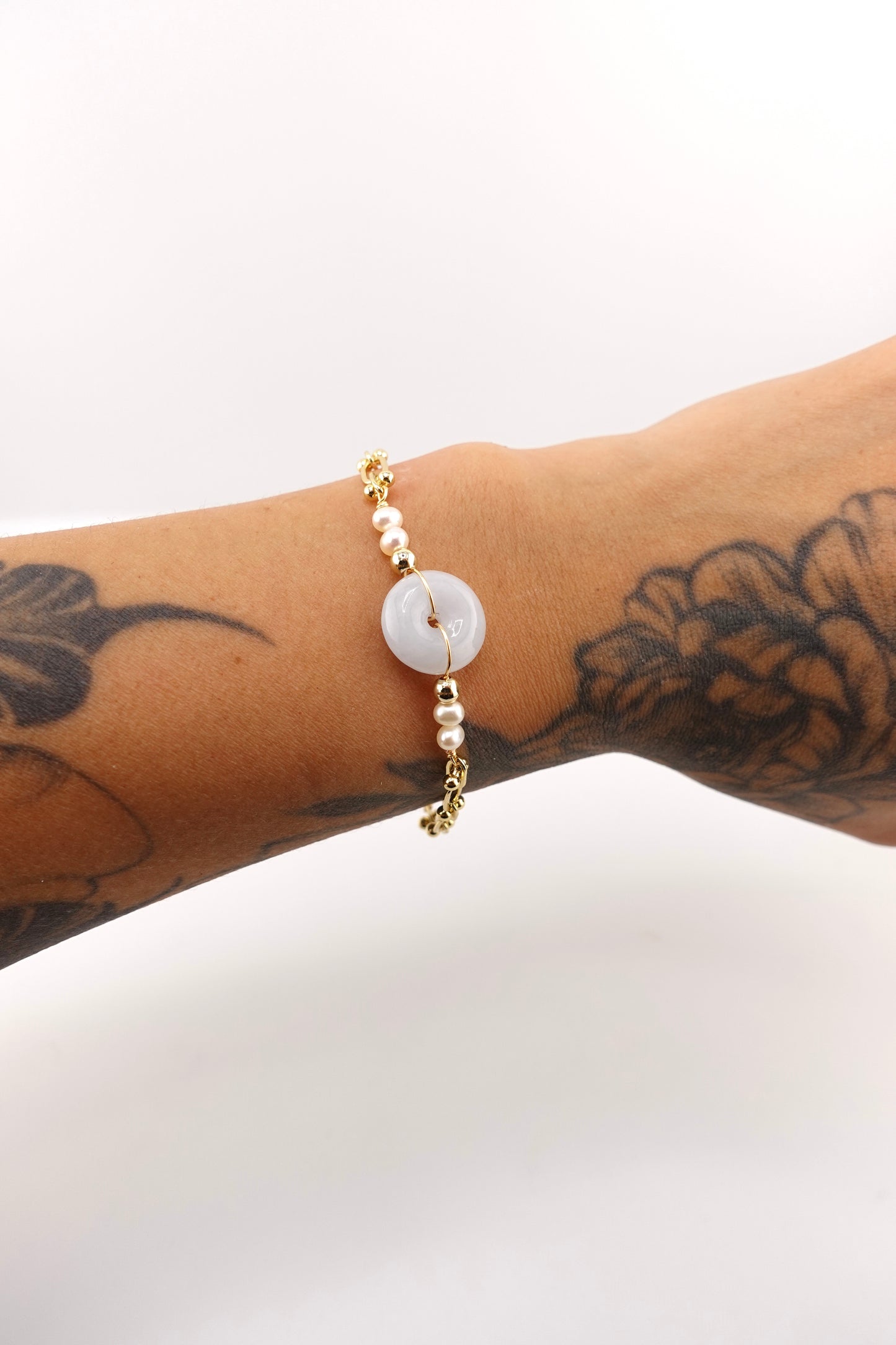 Jade donut bracelet