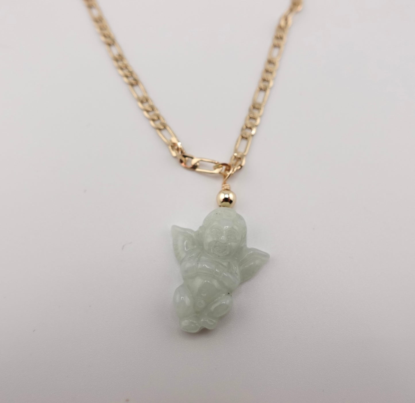 Jade Cherub necklace