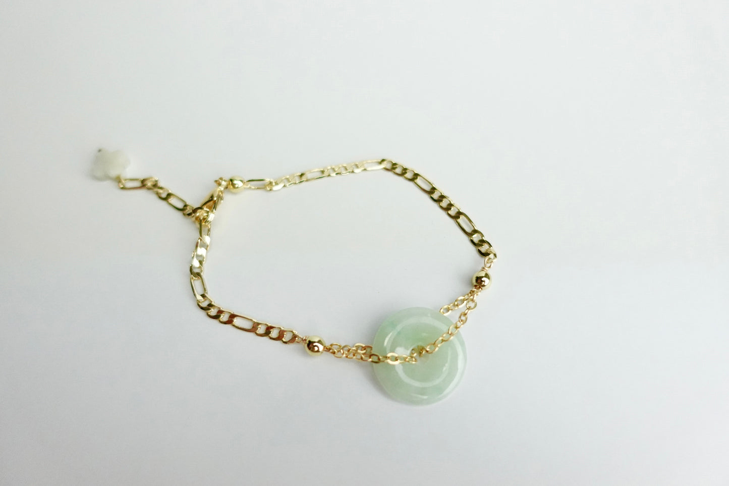 Jade donut bracelet