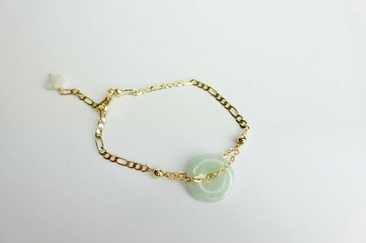 Jade donut bracelet