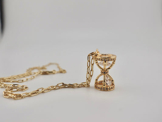 Hourglass stacker necklace