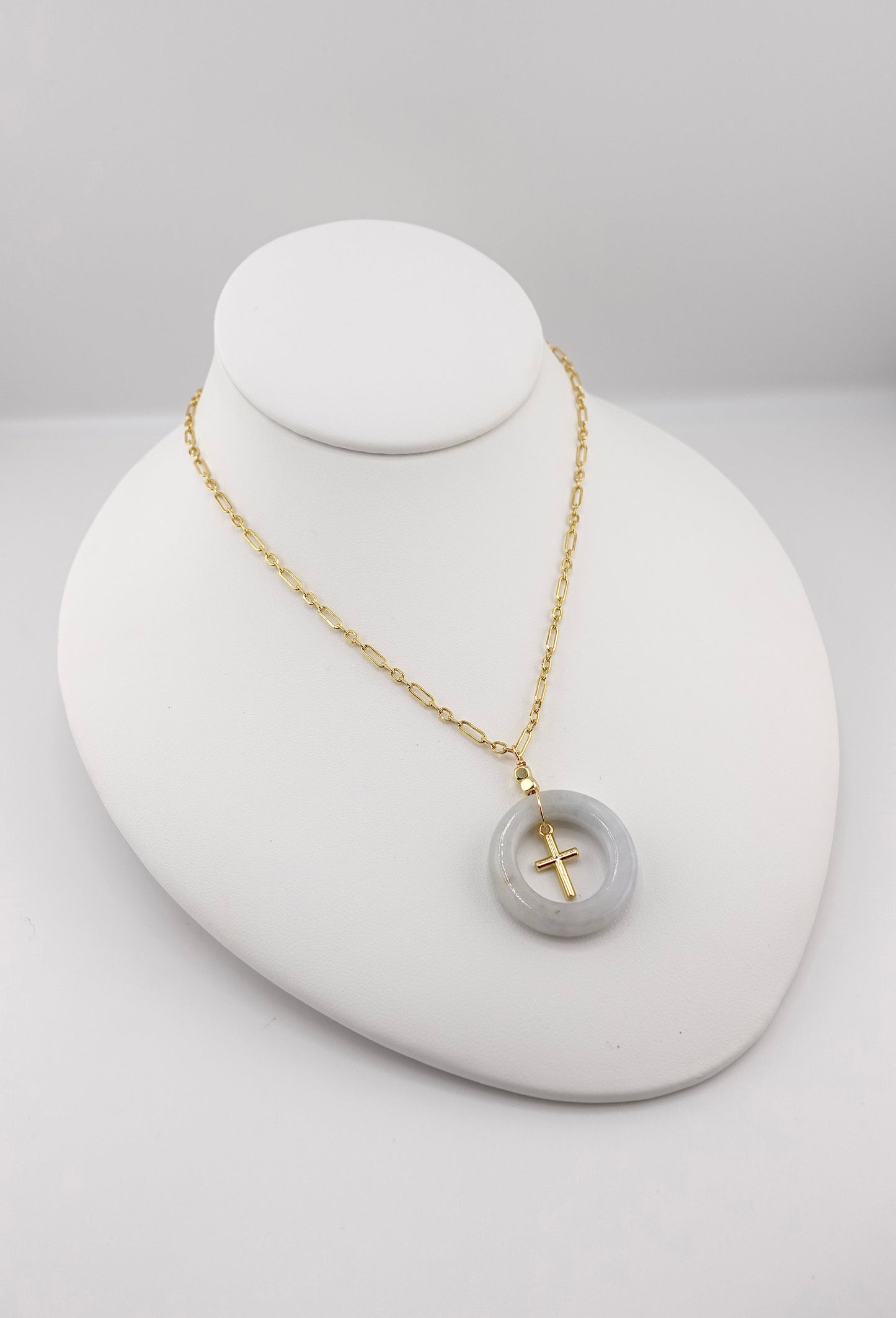 Cross donut necklace