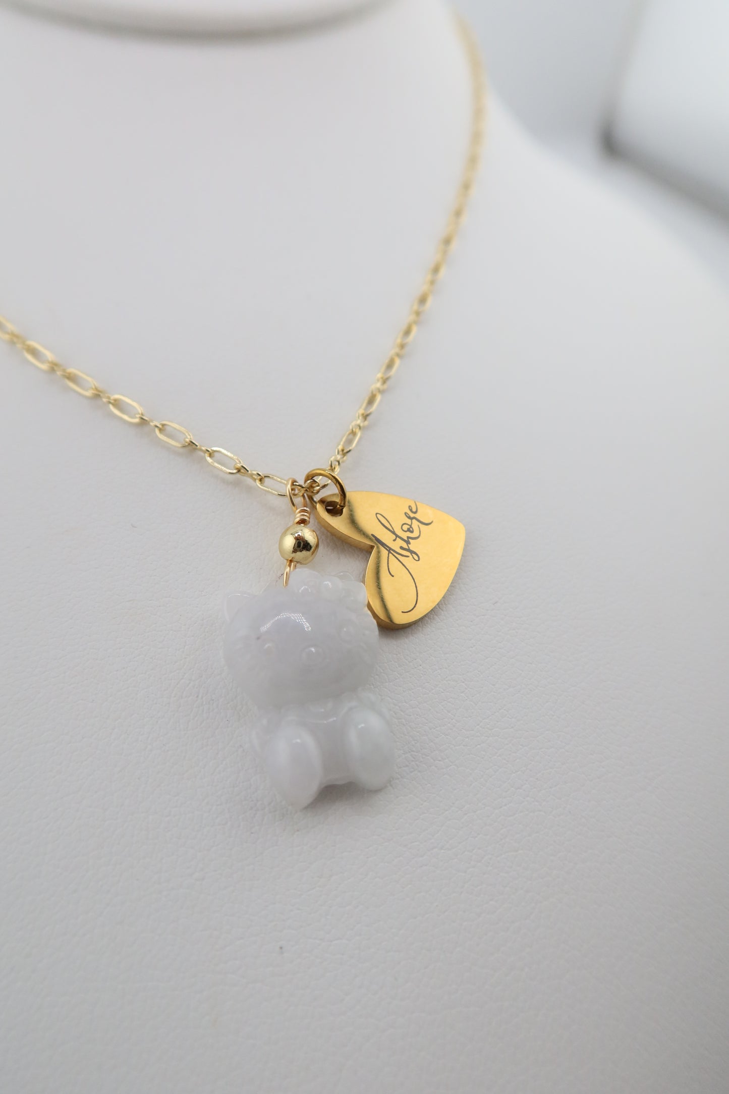 Hello Kitty x ASHORE jade necklace