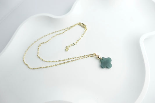 Jade Clover Necklace