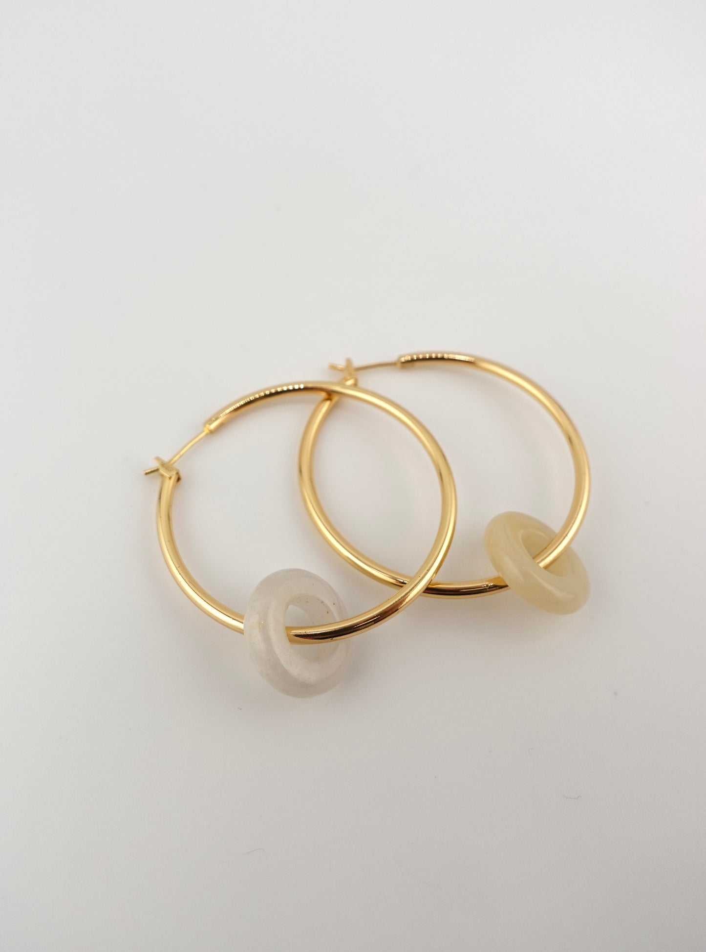 Honey jade hoops