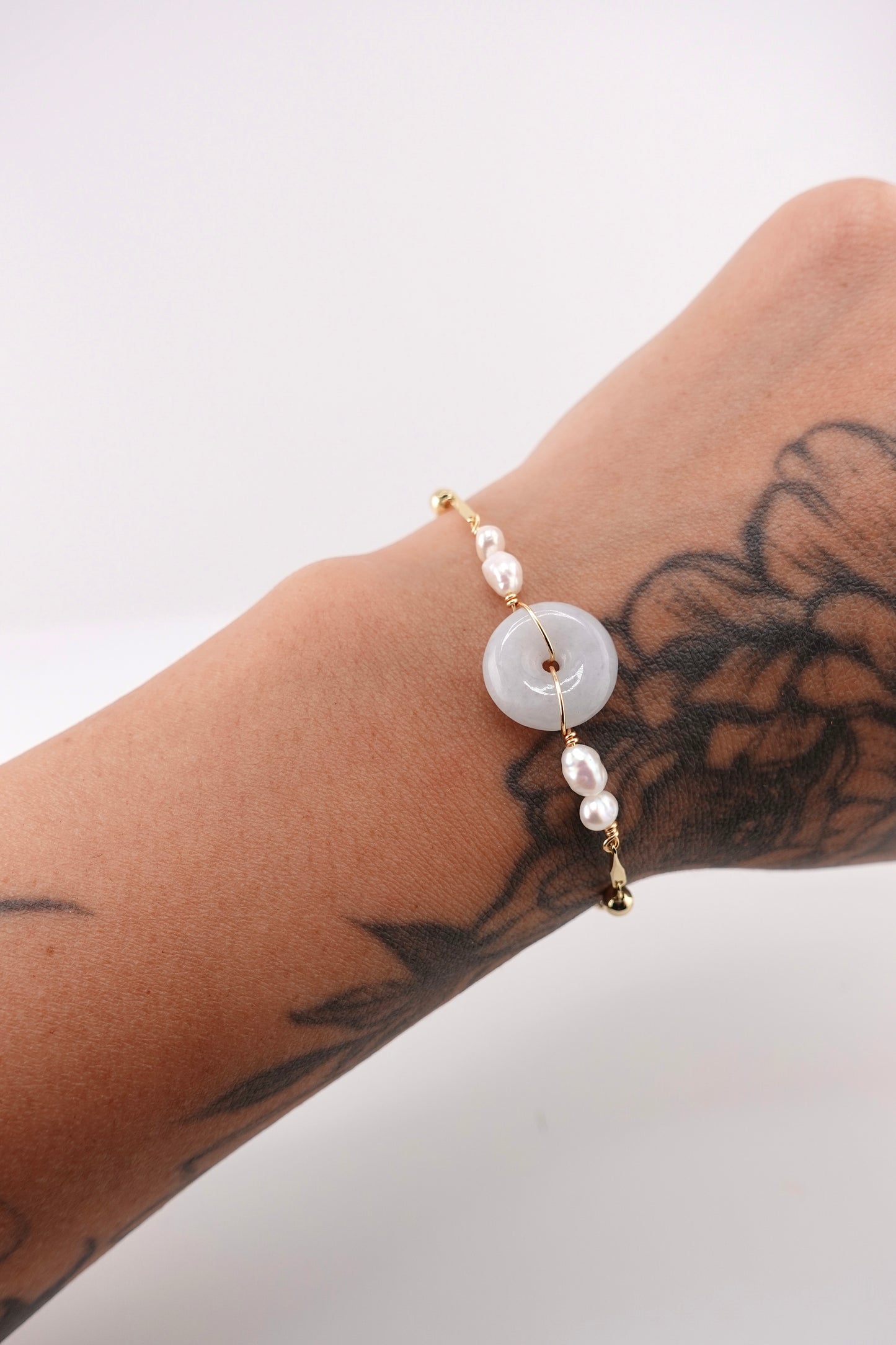 Jade donut bracelet