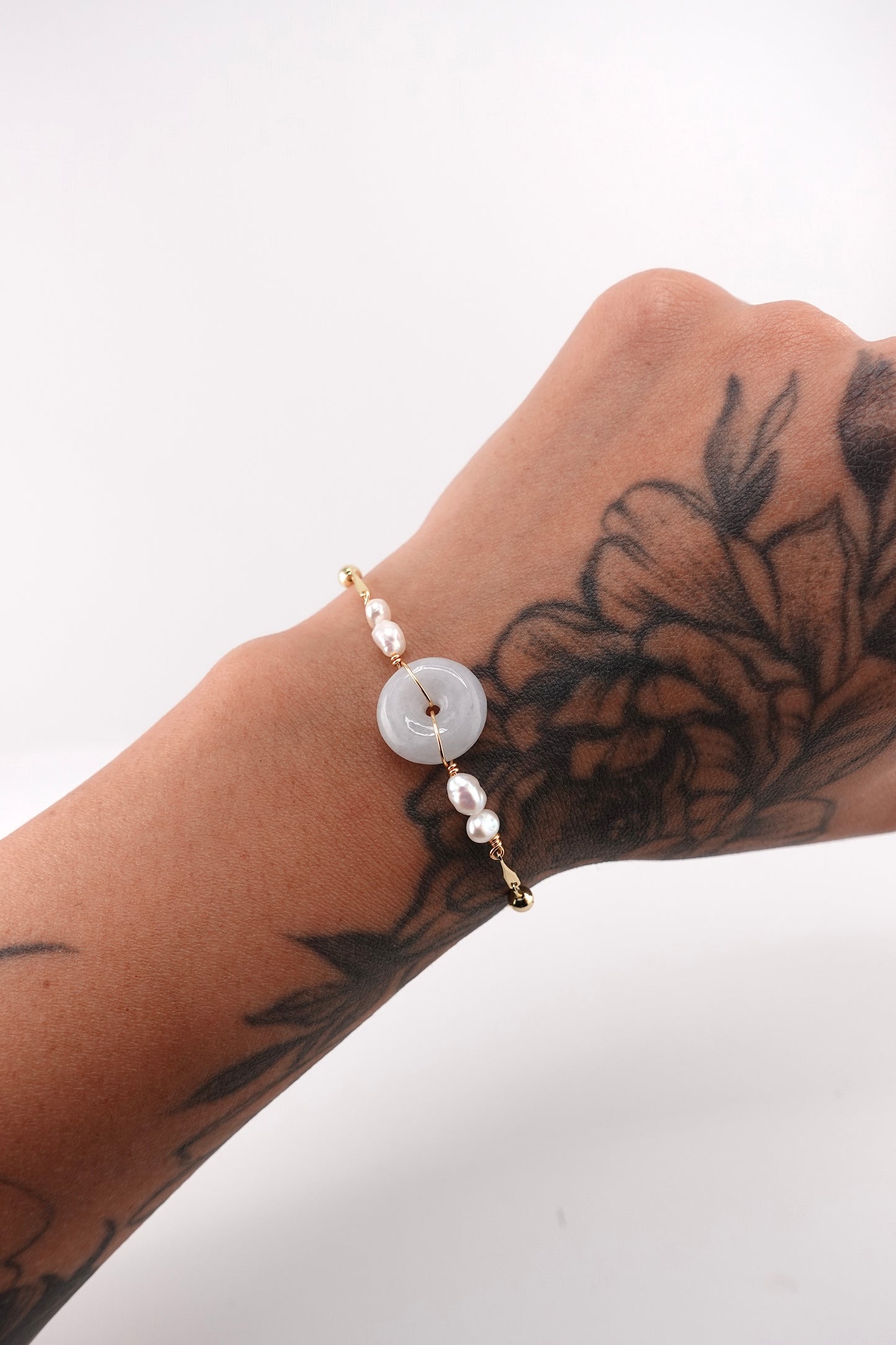 Jade donut bracelet
