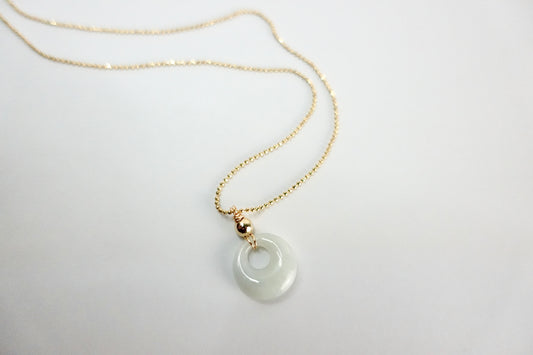 Drift halo necklace (dot chain)