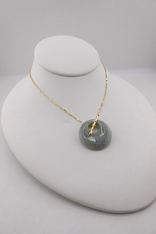Jade toggle necklace