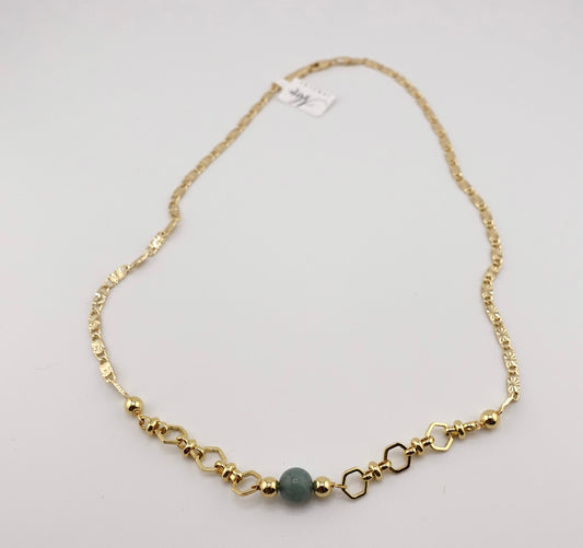 Jade orb necklace