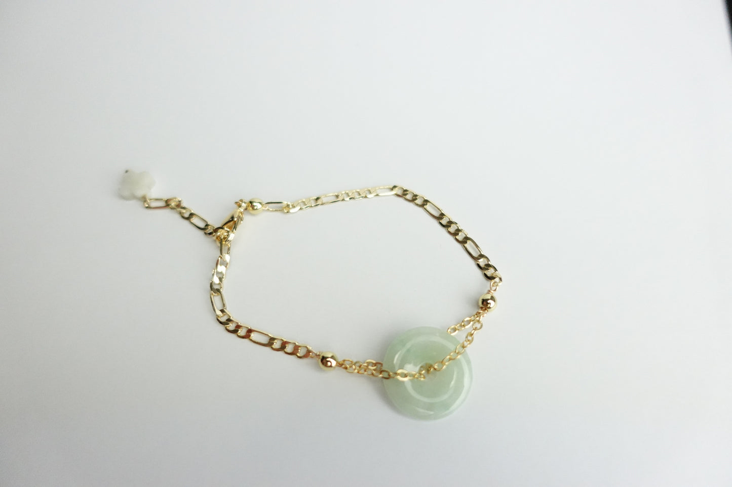Jade donut bracelet