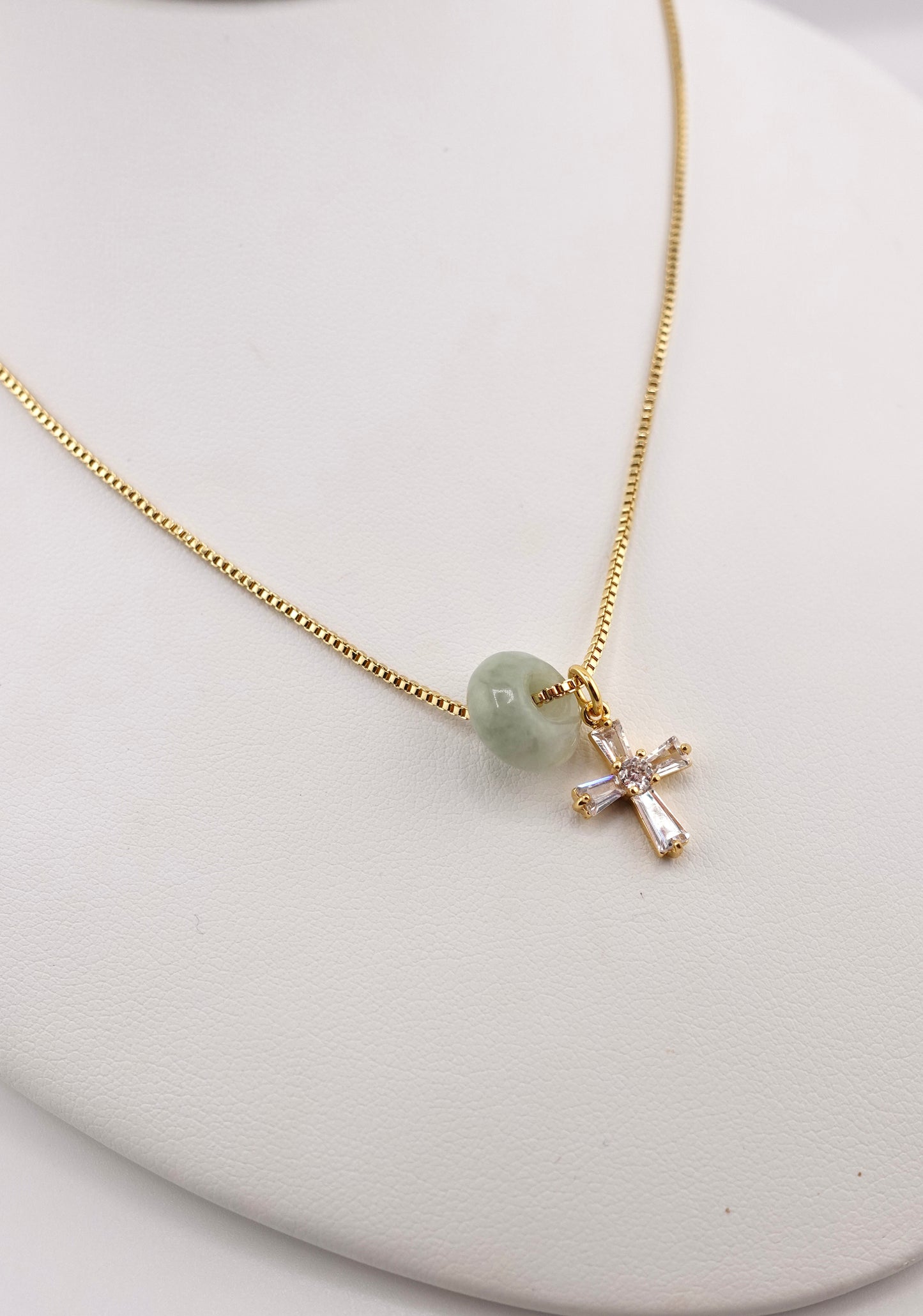 Mini donut charm necklace