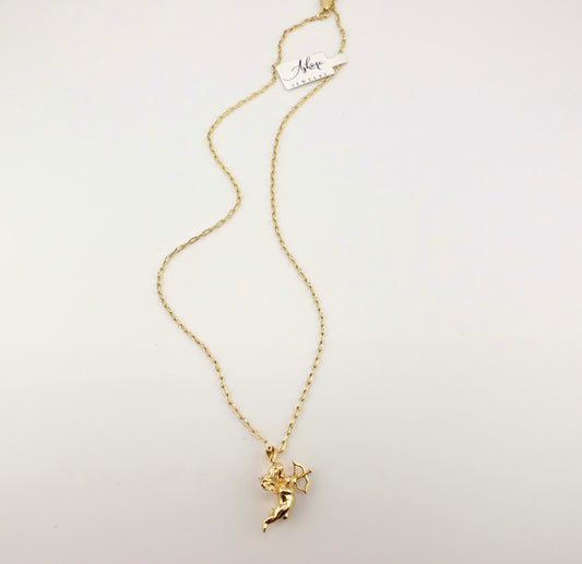 Cherub stacker necklace